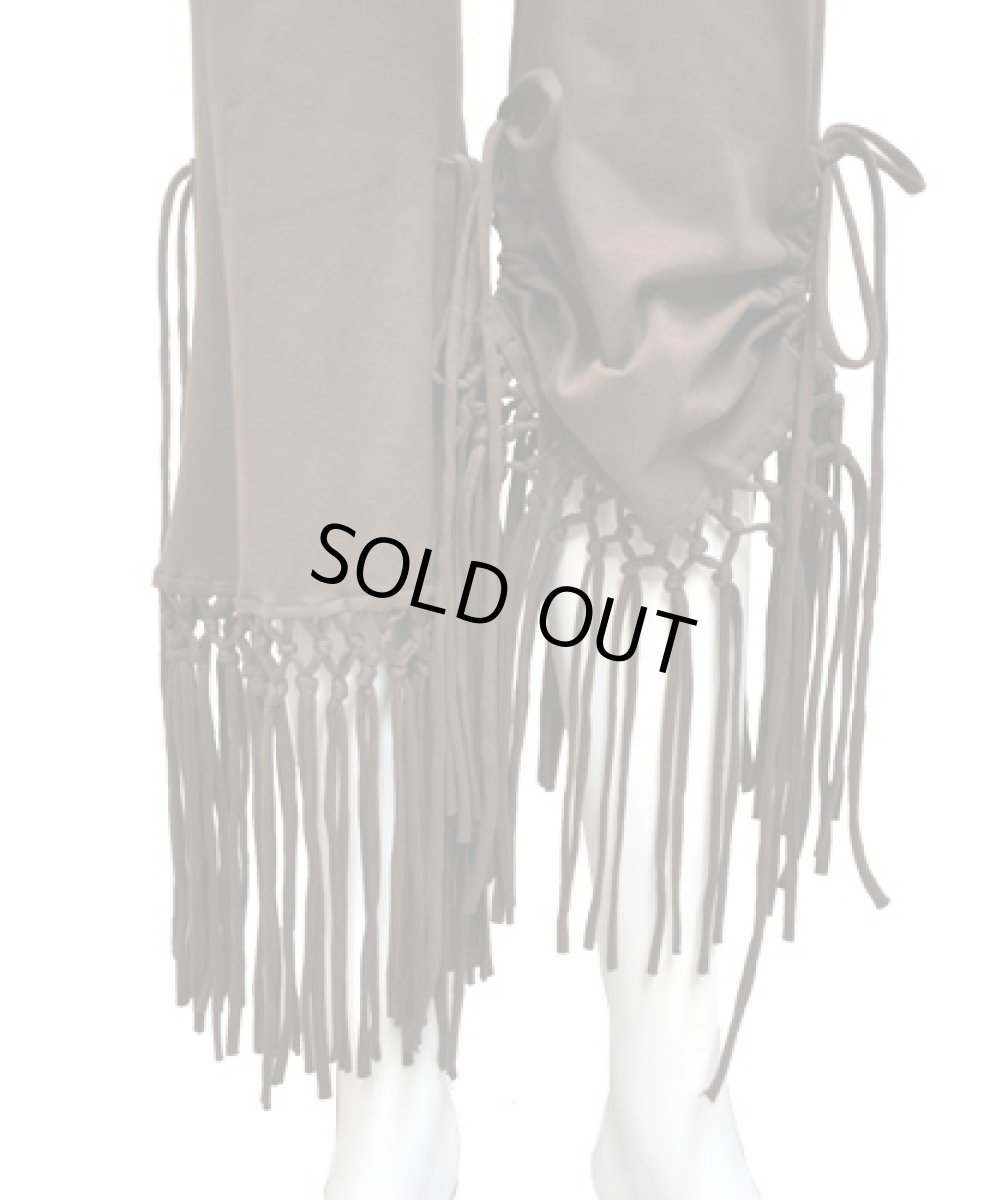 画像2: KAYO - Anime Clothing レディース7分丈パンツ「Shimmer Stretch Pants / コーヒービーン」 (2)