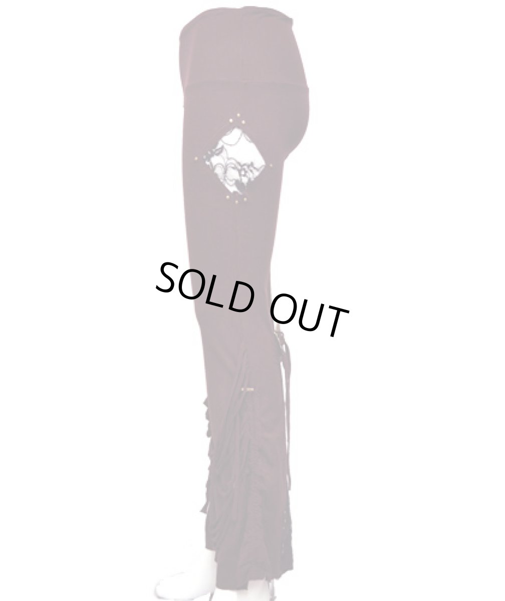 画像3: KAYO - Anime Clothing レディースパンツ「Gypsy Diamond Pants / マルーン」 (3)