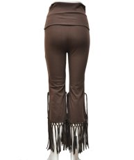 画像3: KAYO - Anime Clothing レディース7分丈パンツ「Shimmer Stretch Pants / コーヒービーン」 (3)