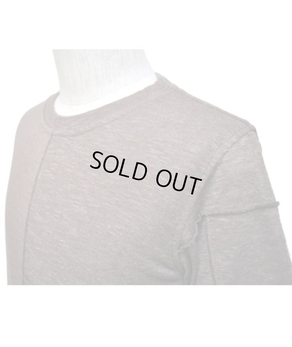 画像2: PSYLO メンズ・Tシャツ「Patchwork Tee / モカブラウン」 (2)