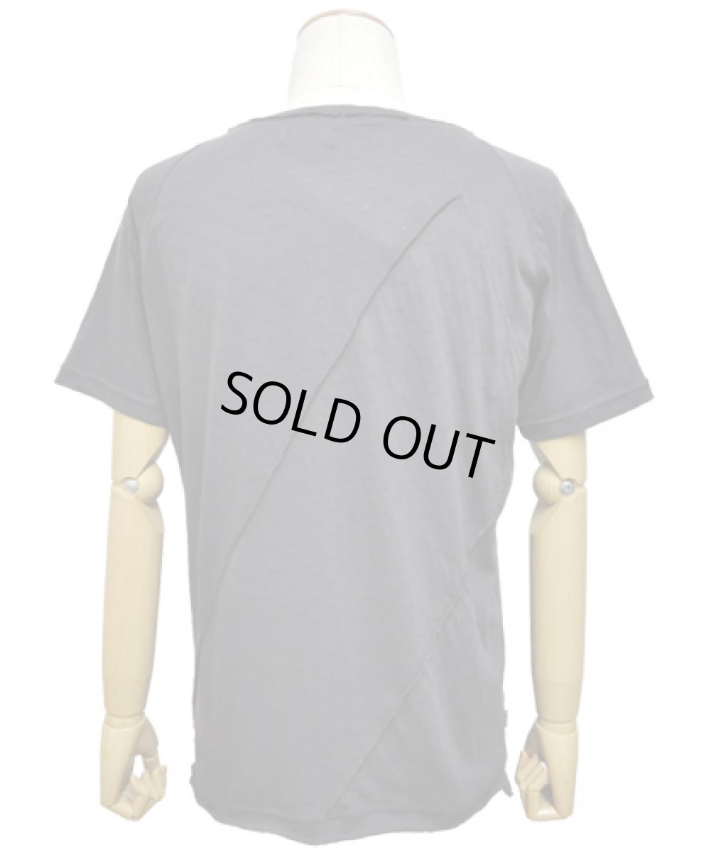 画像4: PSYLO メンズ・半袖カットソー「Miring Tee / チャコール」 (4)