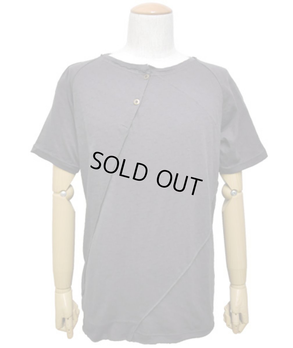 画像2: PSYLO メンズ・半袖カットソー「Miring Tee / チャコール」 (2)