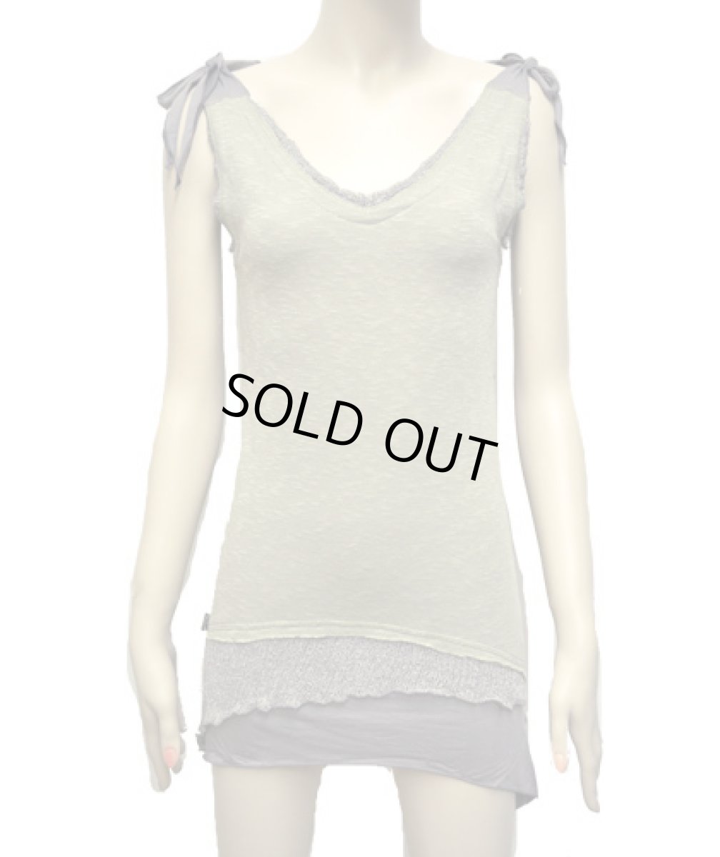 画像2: PSYLO レディース・ノースリーブ「Chica Rmx / ボーン×ニッケル」 (2)