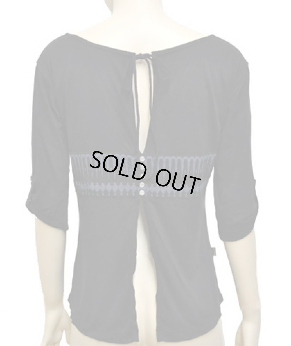 画像5: PSYLO レディース・半袖カットソー「Buller Top / ブラック」 (5)