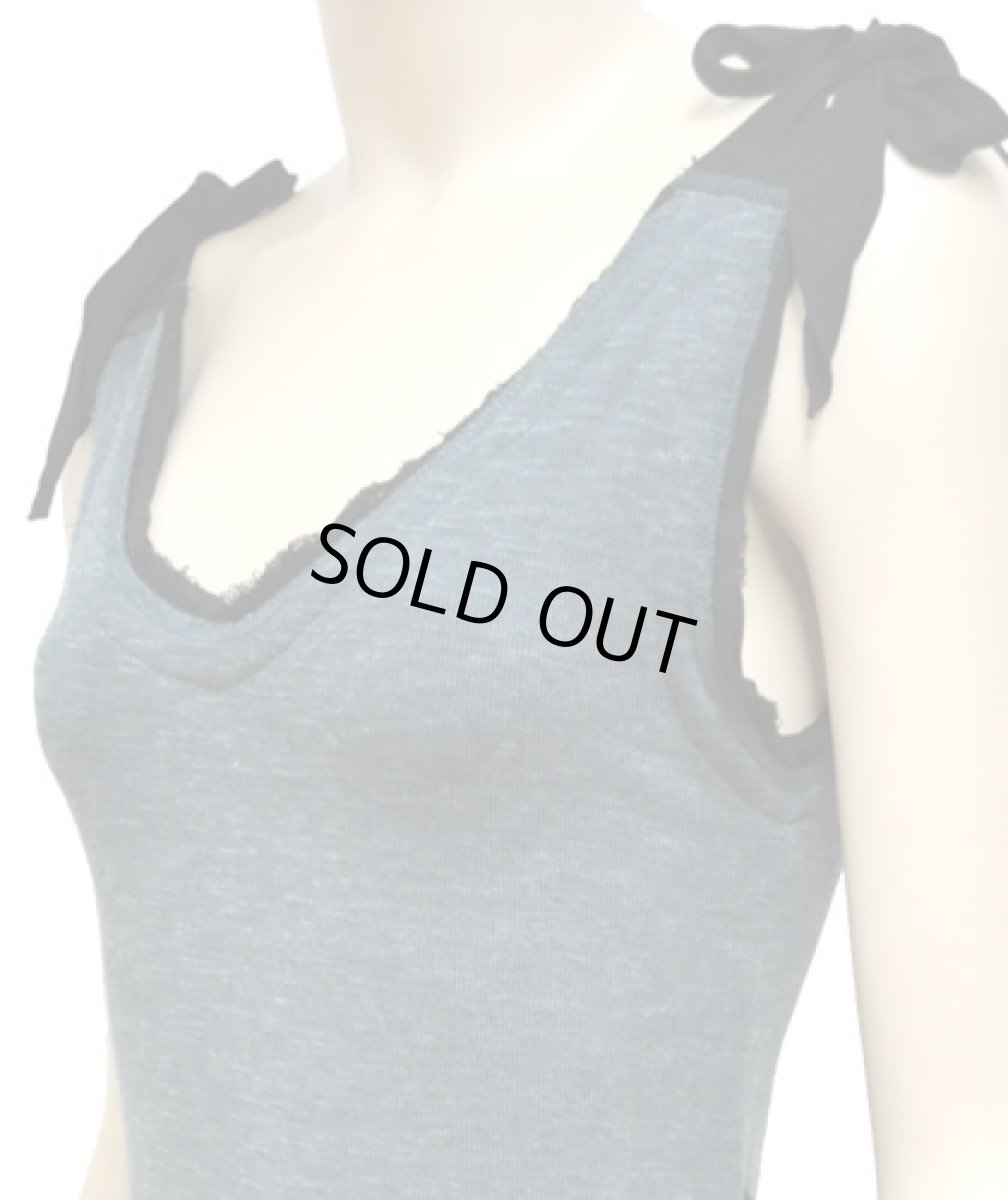 画像3: PSYLO レディース・ノースリーブ「Chica Rmx / テール×ブラック」 (3)