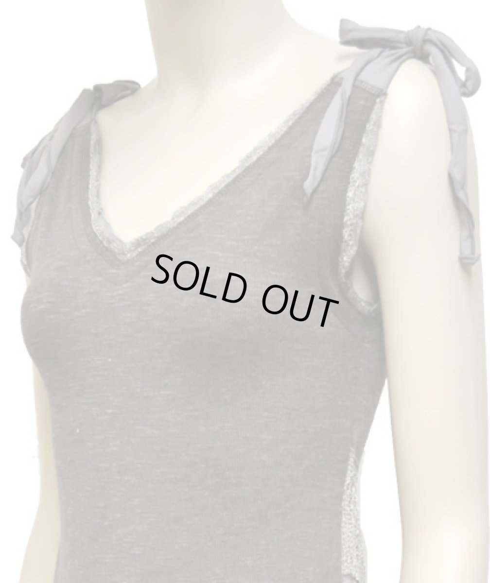 画像2: PSYLO レディース・ノースリーブ「Chica Rmx / モカ×ニッケル」 (2)