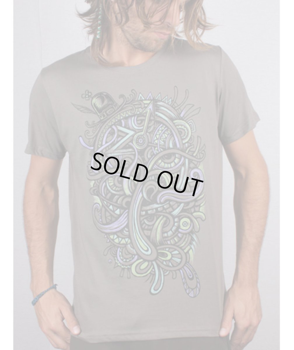 画像4: PLAZMA メンズTシャツ「Mustache / ウォームグレー」 (4)