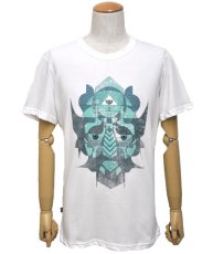 画像1: PLAZMA メンズTシャツ「Mask / ホワイト」 (1)