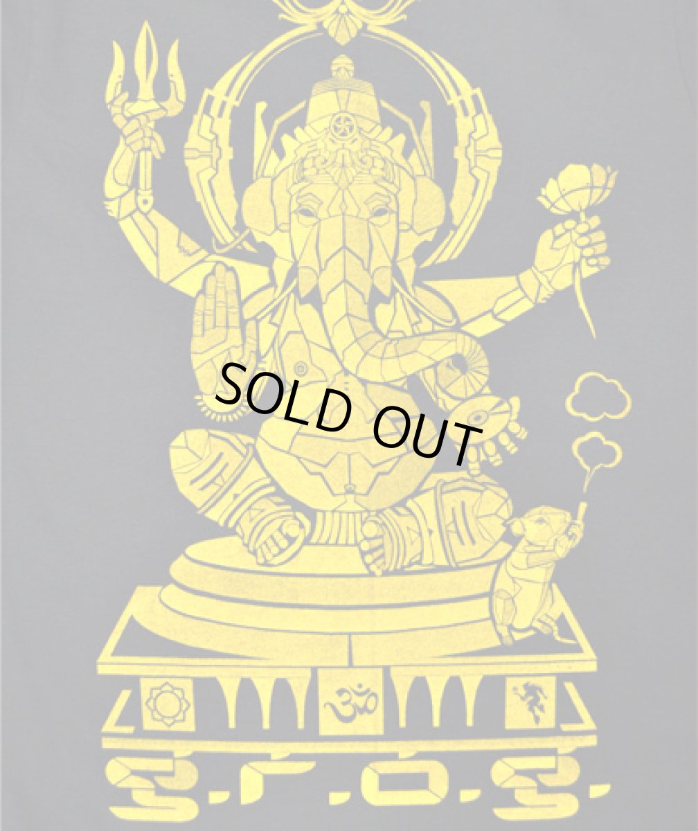 画像2: PLAZMA メンズTシャツ「Ganesha / スモーク」 (2)