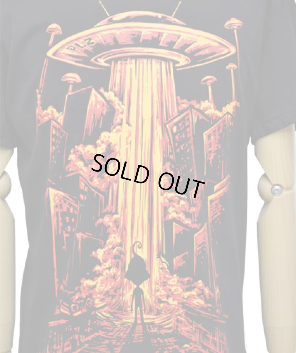 画像3: PLAZMA メンズTシャツ「Beam Me Up / ブラック」 (3)