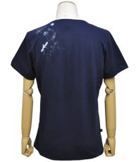 画像4: PLAZMA メンズTシャツ「Under & above / ダークブルー」 (4)