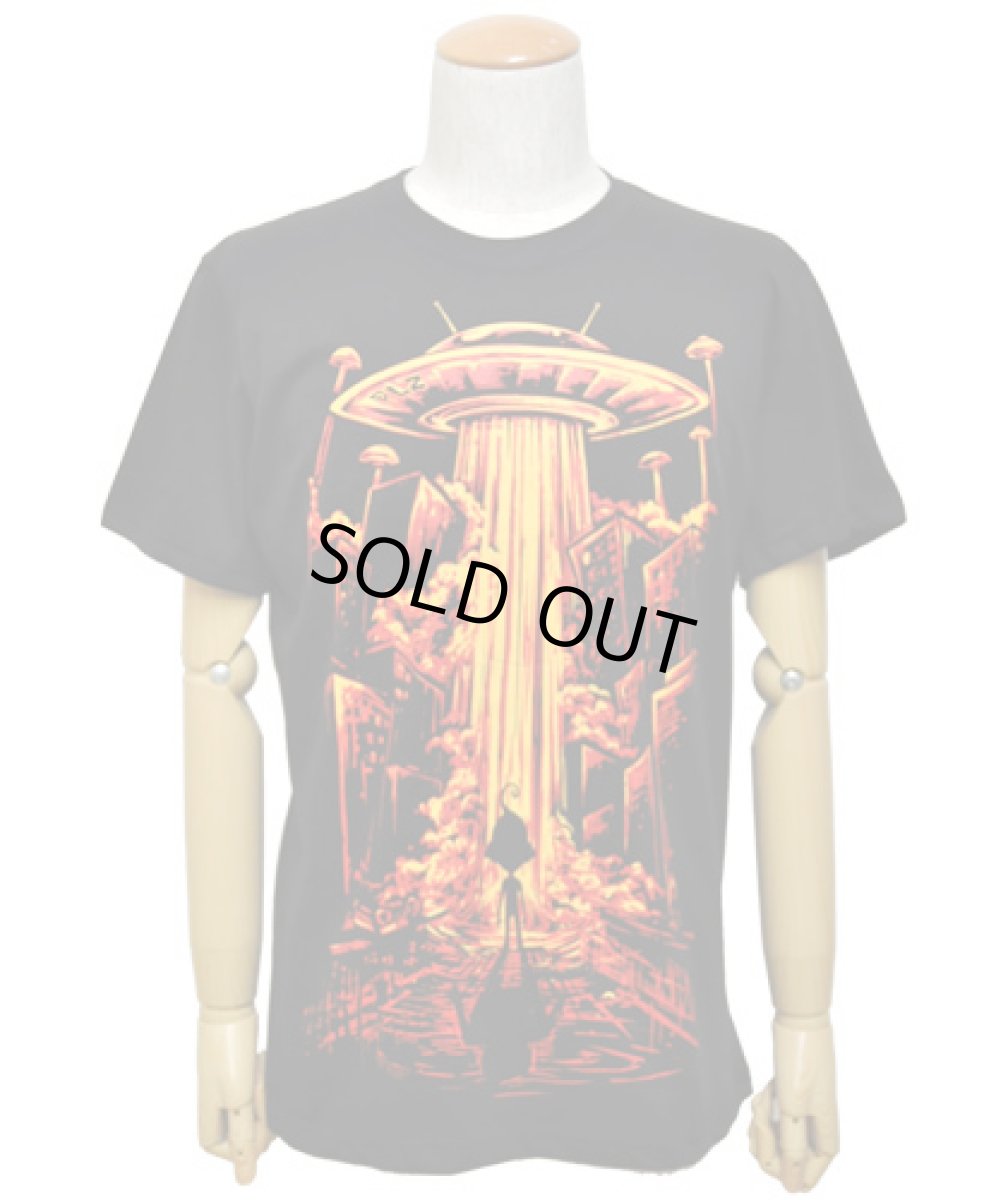 画像2: PLAZMA メンズTシャツ「Beam Me Up / ブラック」 (2)