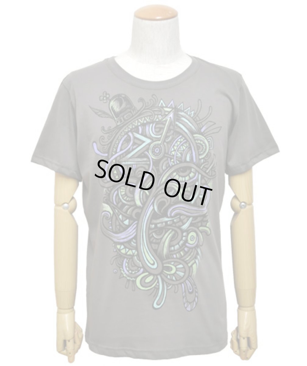 画像2: PLAZMA メンズTシャツ「Mustache / ストーン」 (2)