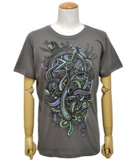 画像2: PLAZMA メンズTシャツ「Mustache / ストーン」 (2)