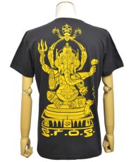 画像1: PLAZMA メンズTシャツ「Ganesha / スモーク」 (1)