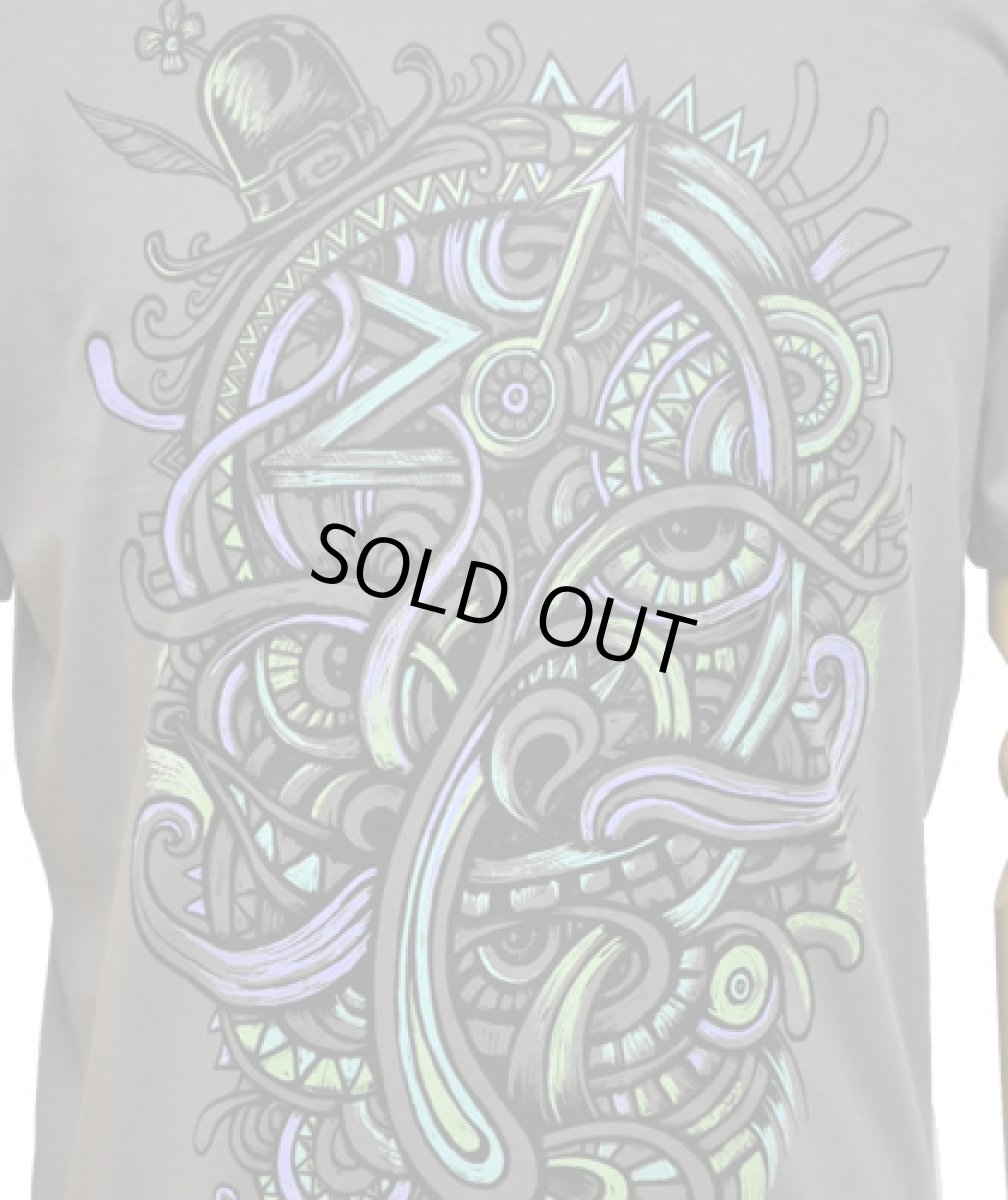 画像3: PLAZMA メンズTシャツ「Mustache / ストーン」 (3)