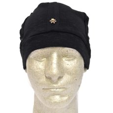 画像2: PSYLO 帽子「Star Beanie / ブラック」 (2)