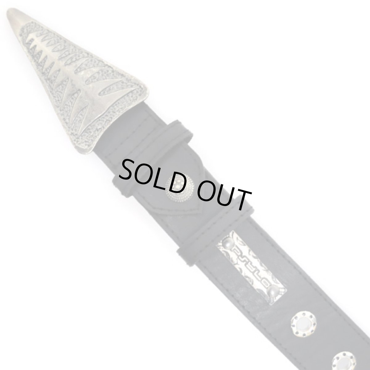 画像3: PSYLO ベルト「Bone Belt / ブラック」 (3)