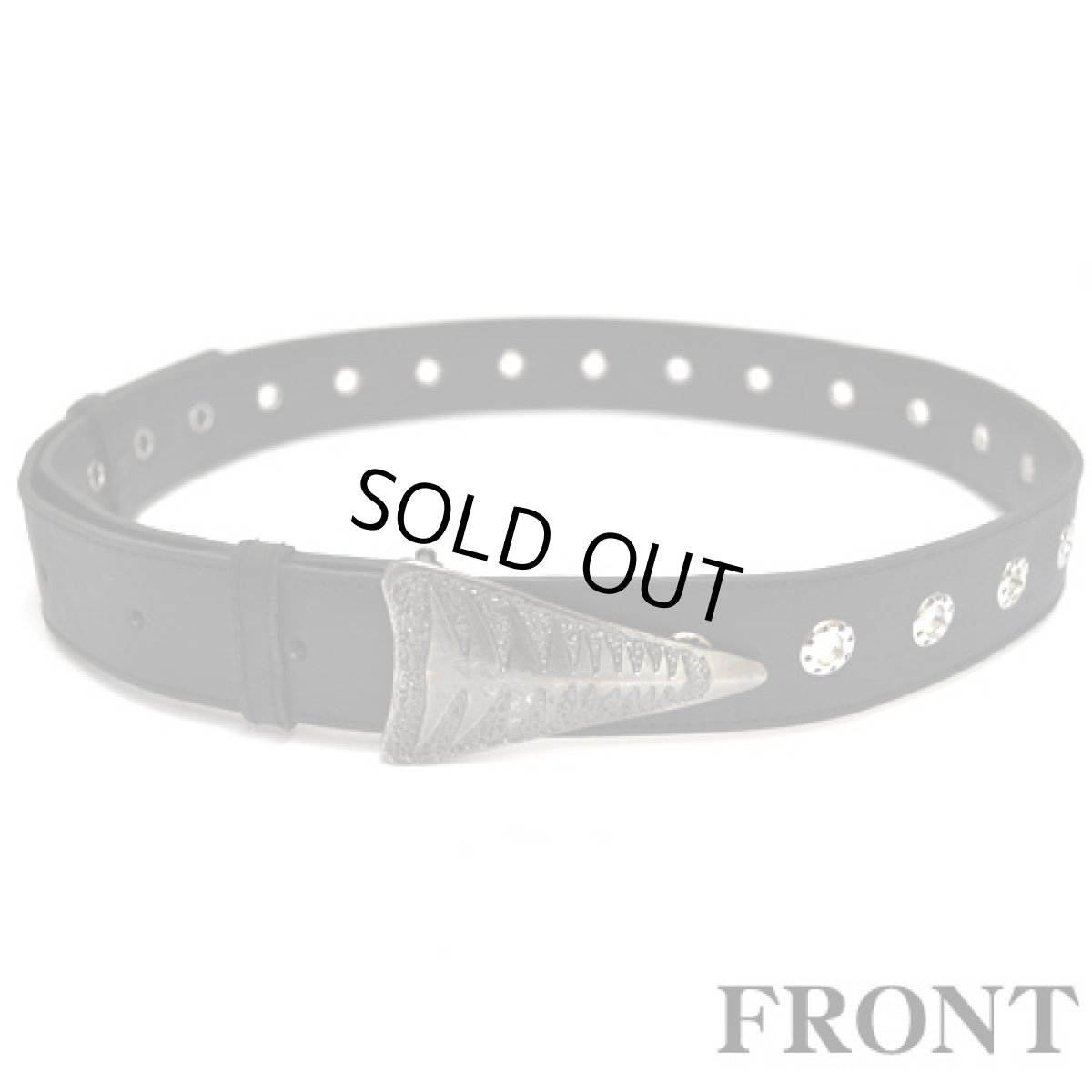 画像2: PSYLO ベルト「Bone Belt / ブラック」 (2)