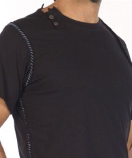 画像2: PSYLO メンズ・半袖Tシャツ「Manual Tee / ブラック」 (2)