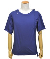 画像1: PSYLO メンズ・半袖Tシャツ「Manual Tee / ネイビー」 (1)