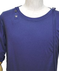 画像2: PSYLO メンズ・半袖Tシャツ「Manual Tee / ネイビー」 (2)