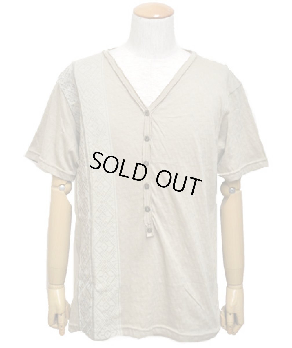 画像2: PSYLO メンズ・半袖カットソー「Pat Tee / ボーン」 (2)