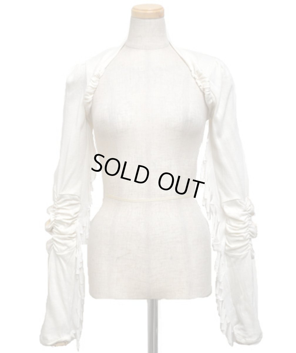 画像2: FREE SPIRIT レディース・ロングスリーブ・ボレロ / ホワイト (2)