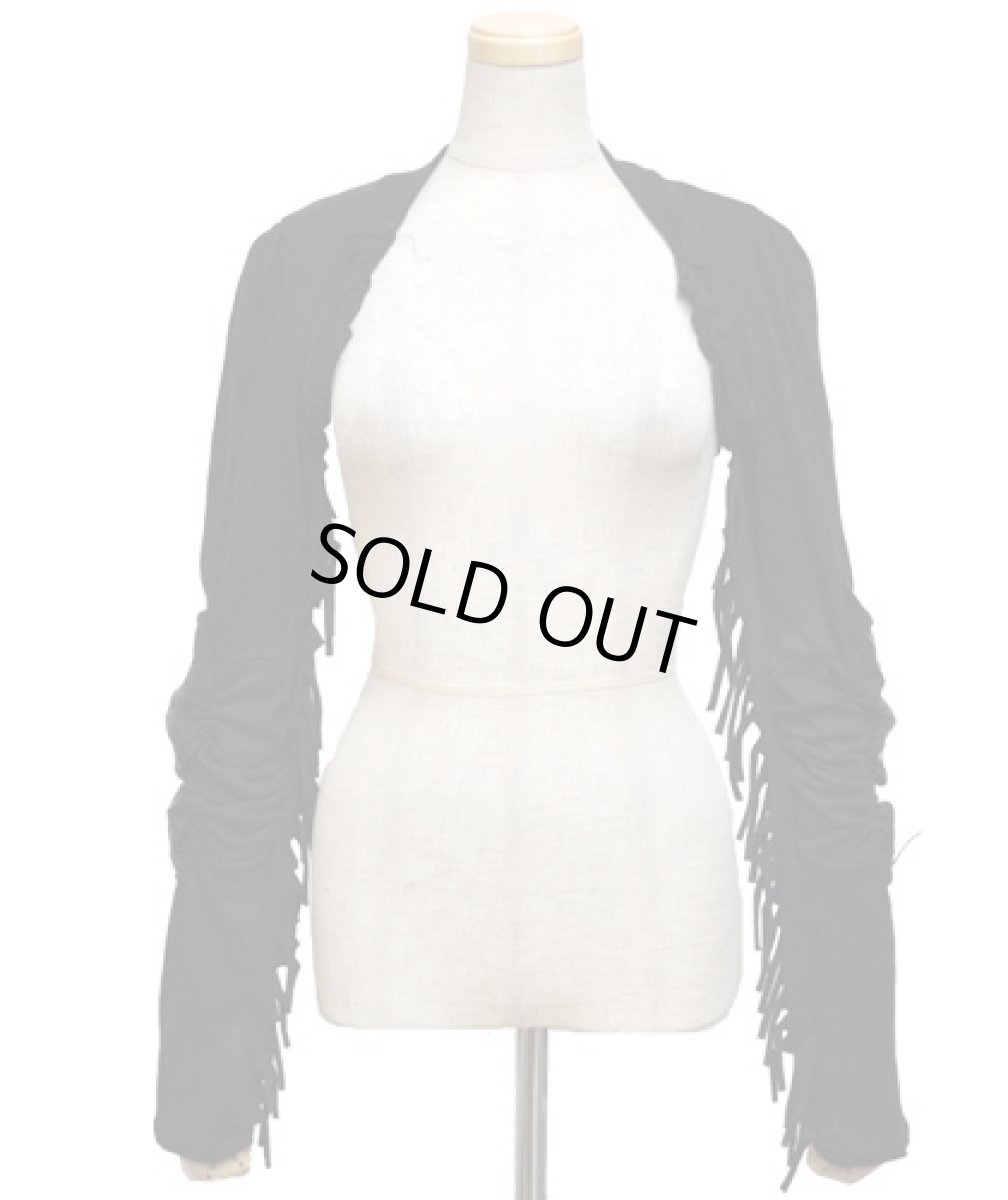 画像2: FREE SPIRIT レディース・ロングスリーブ・ボレロ / ブラック (2)