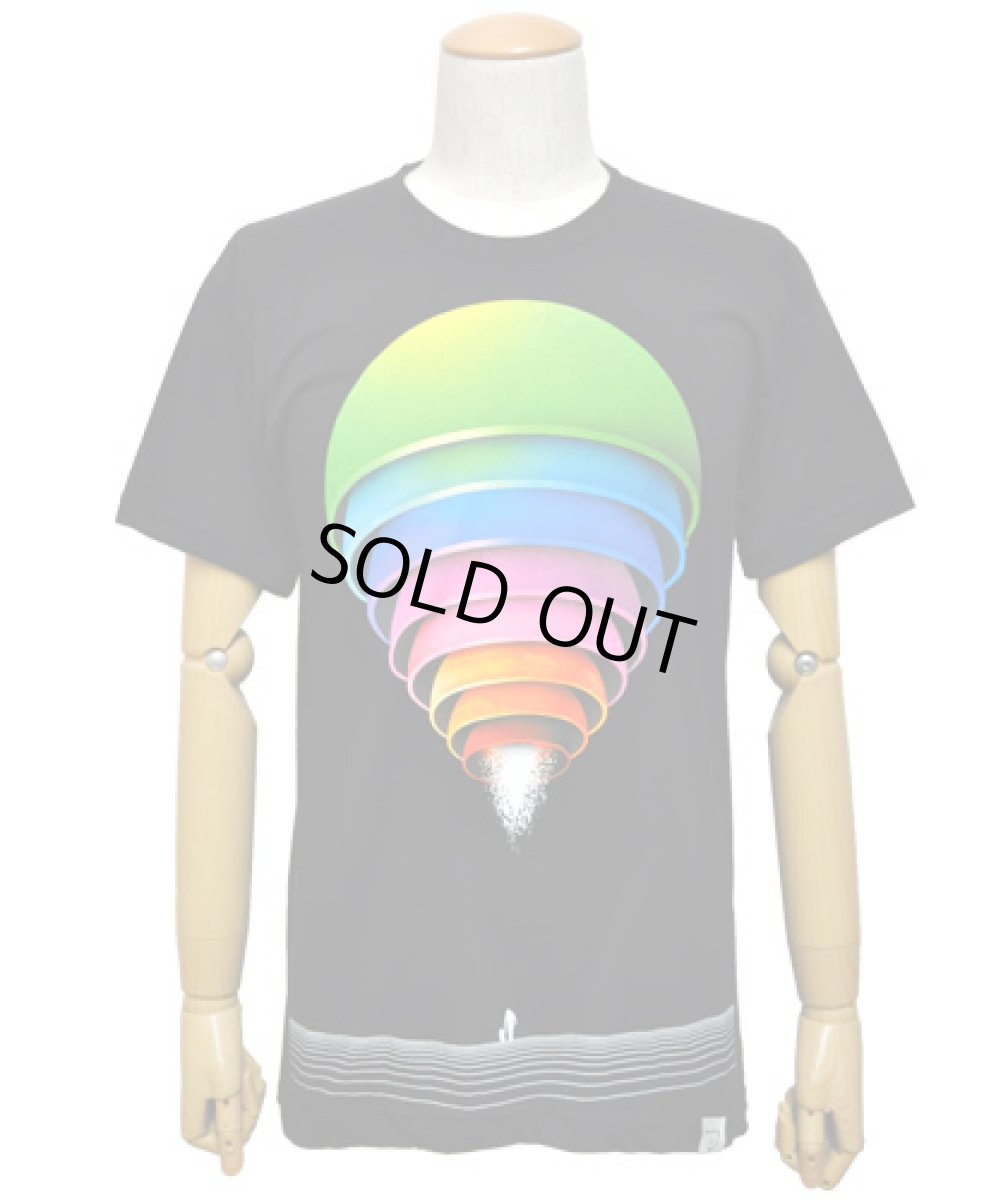 画像2: IMAGINARY FOUNDATIONメンズ半袖Tシャツ「Manifold / ブラック」 (2)