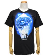 画像2: IMAGINARY FOUNDATIONメンズ半袖Tシャツ「Brain Power / ブラック」 (2)