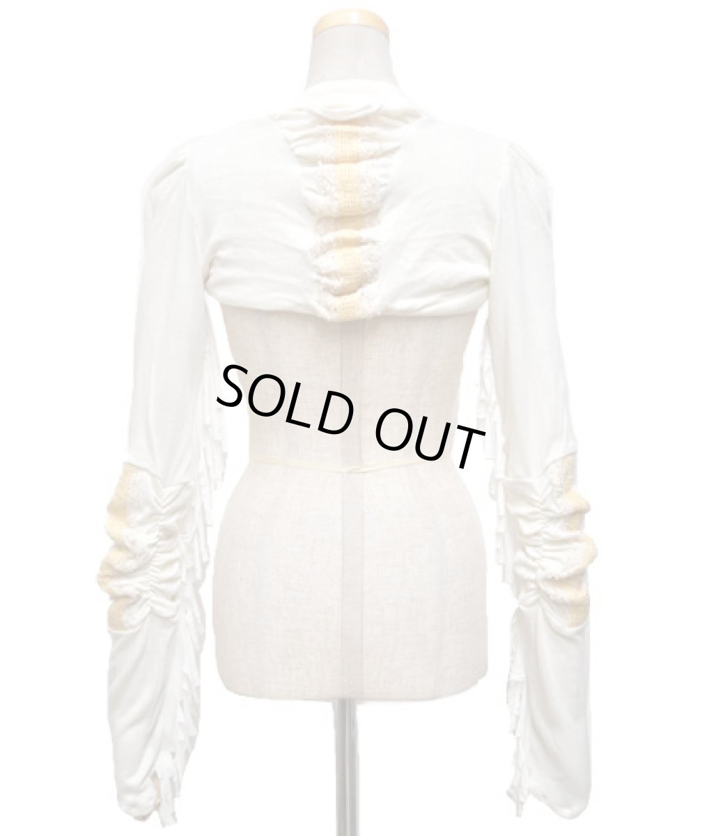 画像3: FREE SPIRIT レディース・ロングスリーブ・ボレロ / ホワイト (3)