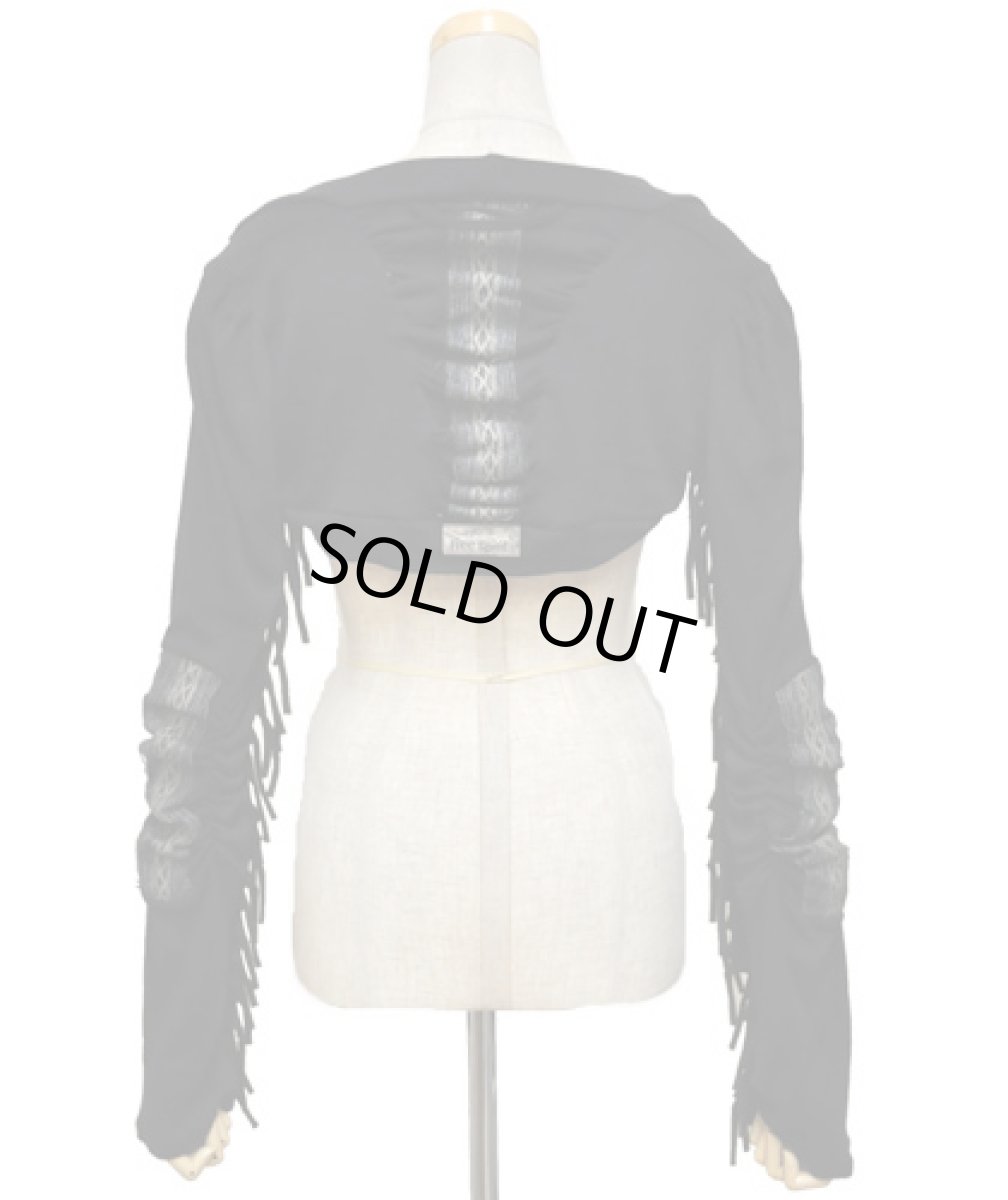 画像3: FREE SPIRIT レディース・ロングスリーブ・ボレロ / ブラック (3)