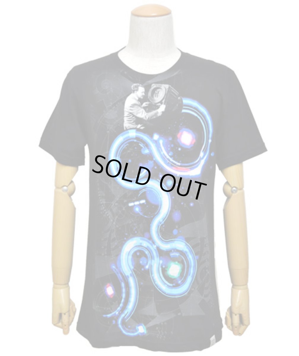 画像2: IMAGINARY FOUNDATIONメンズ半袖Tシャツ「Frequency / ブラック」 (2)