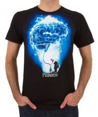 画像1: IMAGINARY FOUNDATIONメンズ半袖Tシャツ「Brain Power / ブラック」 (1)