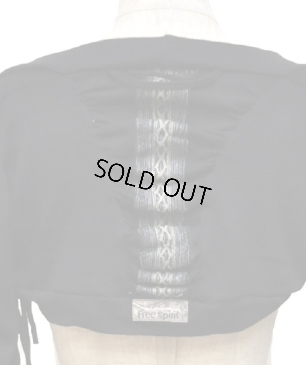 画像5: FREE SPIRIT レディース・ロングスリーブ・ボレロ / ブラック (5)