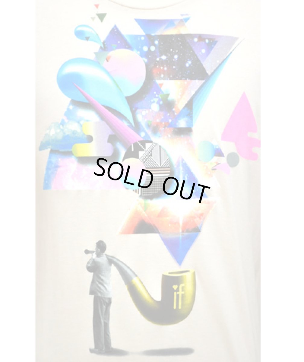 画像3: IMAGINARY FOUNDATIONメンズ半袖Tシャツ「Triangulation / ベージュ」 (3)