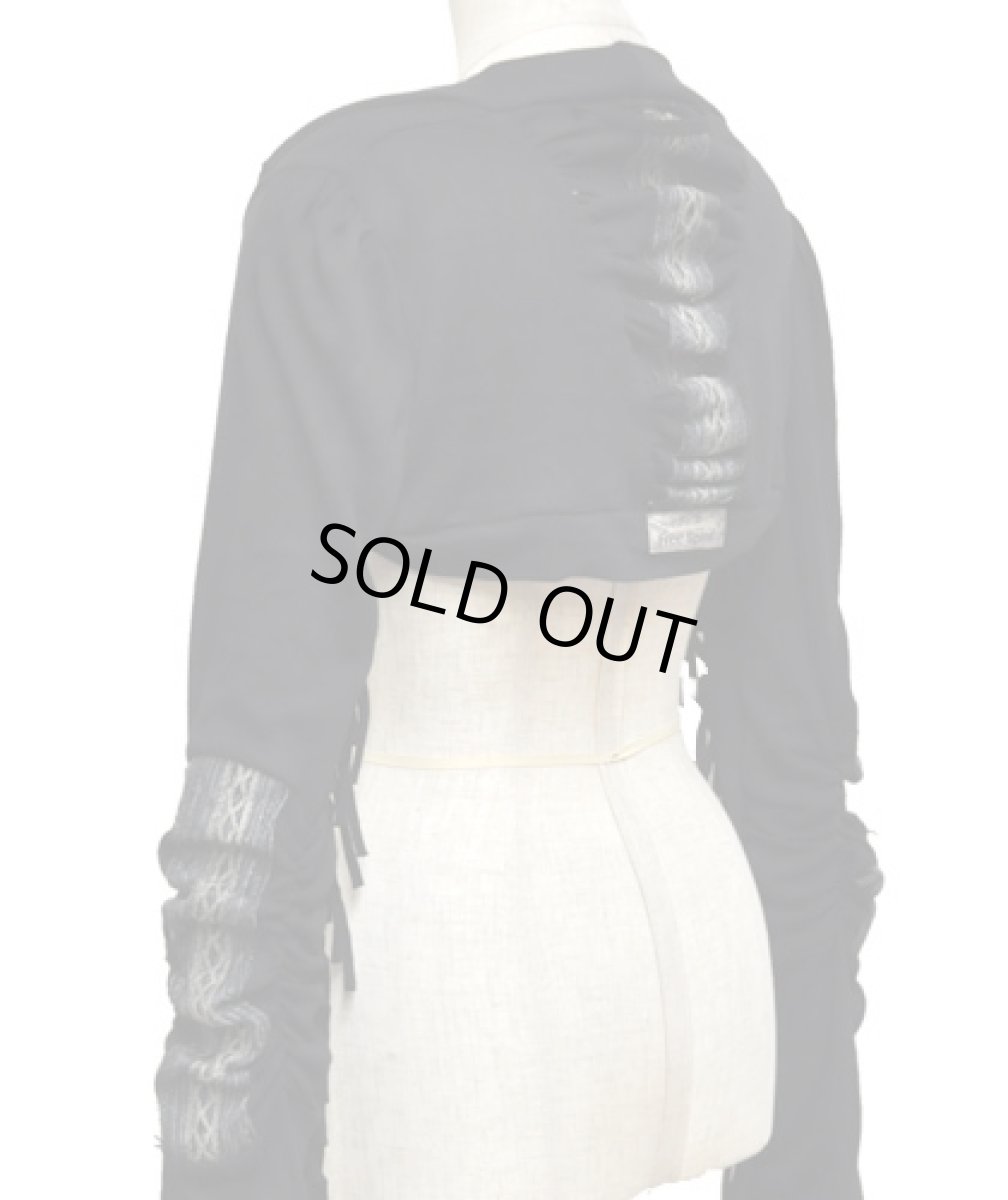 画像4: FREE SPIRIT レディース・ロングスリーブ・ボレロ / ブラック (4)