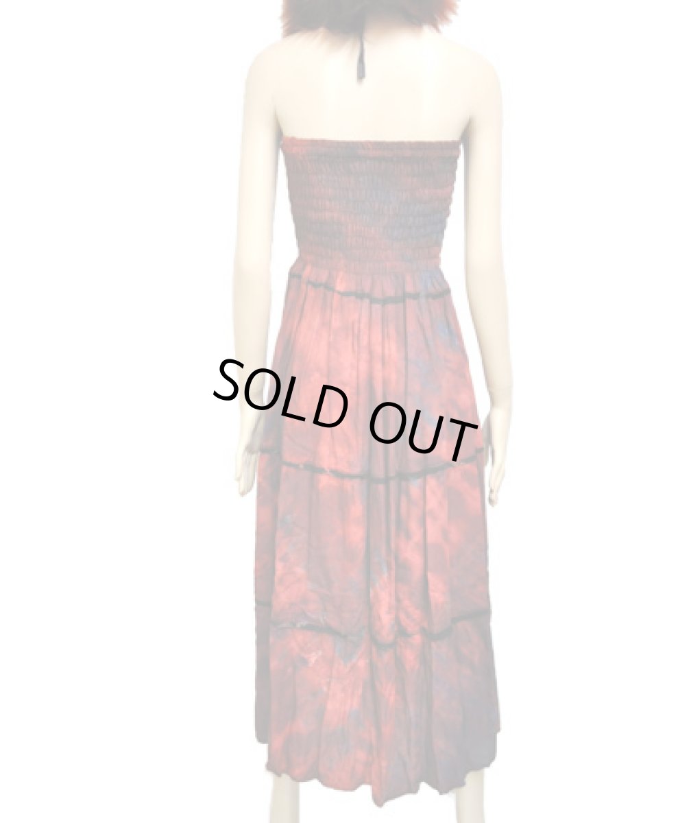 画像2: 【2パターンで使える】ヒッピータイダイ・ワンピース / ロングスカート02 (2)