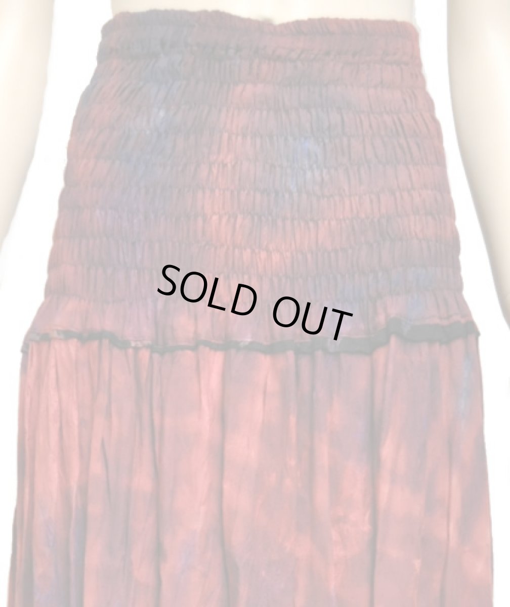 画像4: 【2パターンで使える】ヒッピータイダイ・ワンピース / ロングスカート02 (4)