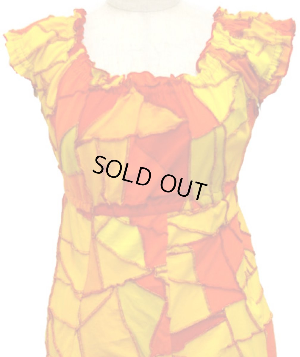 画像3: BONEレディース・ワンピース/イエロー＆オレンジ (3)