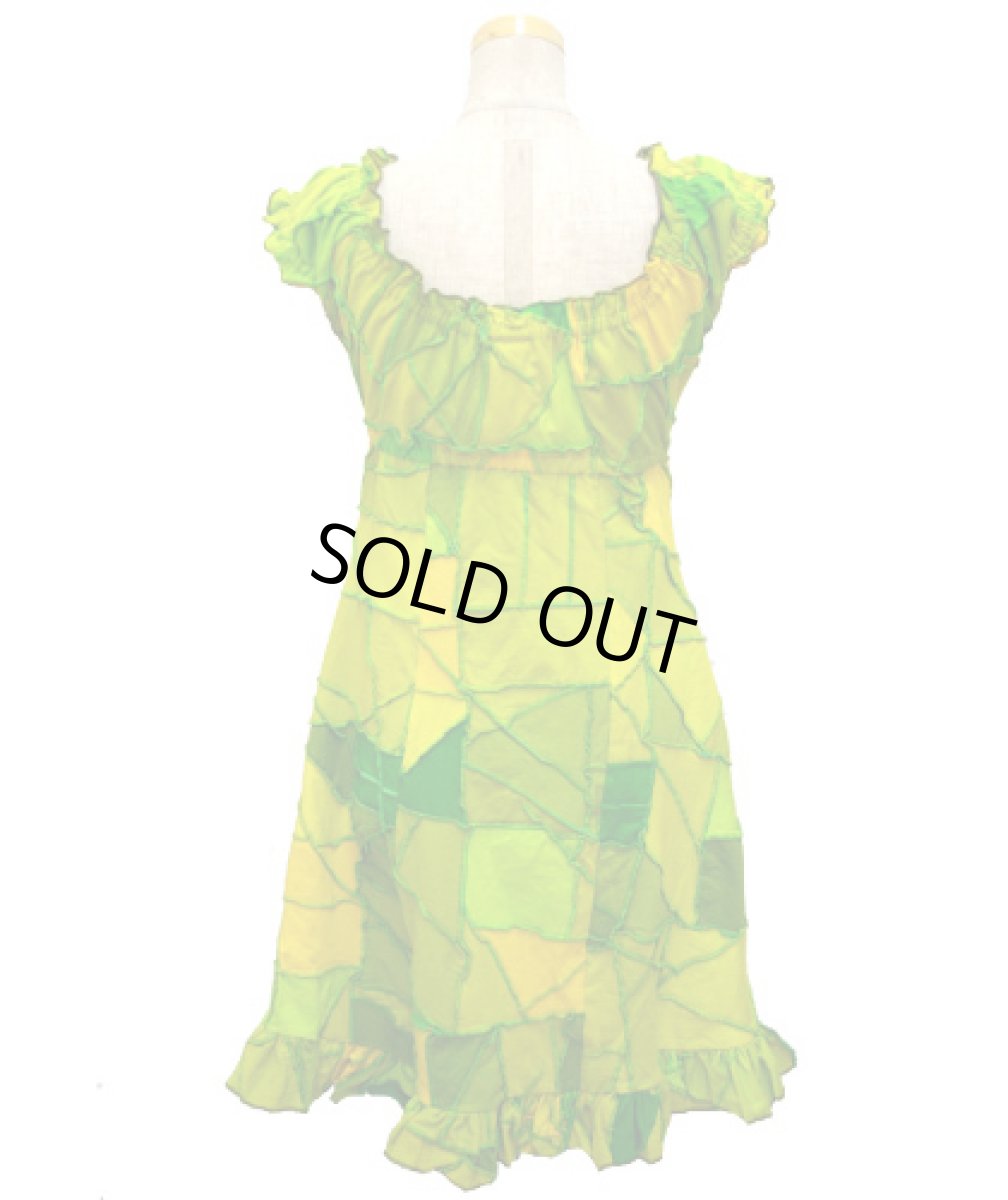 画像3: BONEレディース・ワンピース/ライムイエロー＆グリーン (3)