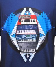 画像2: MELTING GALAXY メンズTシャツ「Synths / ネイビー」 (2)