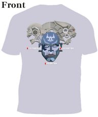 画像1: MELTING GALAXY メンズTシャツ「Generator Operator Destroyer / ライトグレー」 (1)