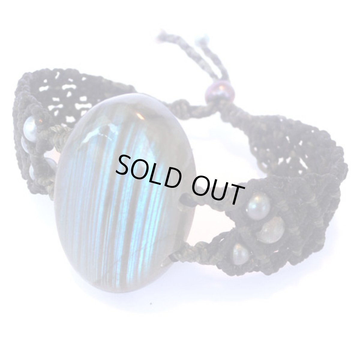 画像2: X-tribal「ラブラドライト・ブレスレット 」(石のサイズ:約3.5cm x 2.3cm) (2)