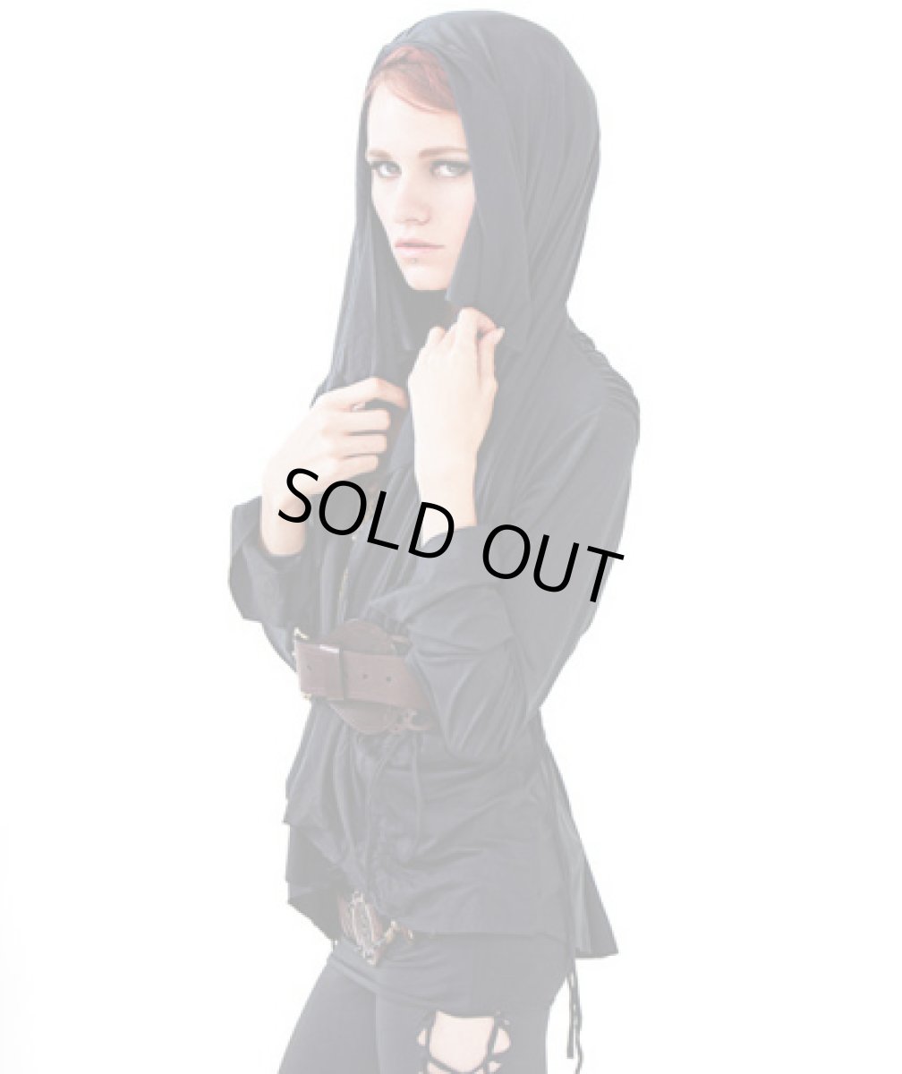 画像2: KAYO - Anime Clothing「ストリング・カーディガン/ブラック」 (2)