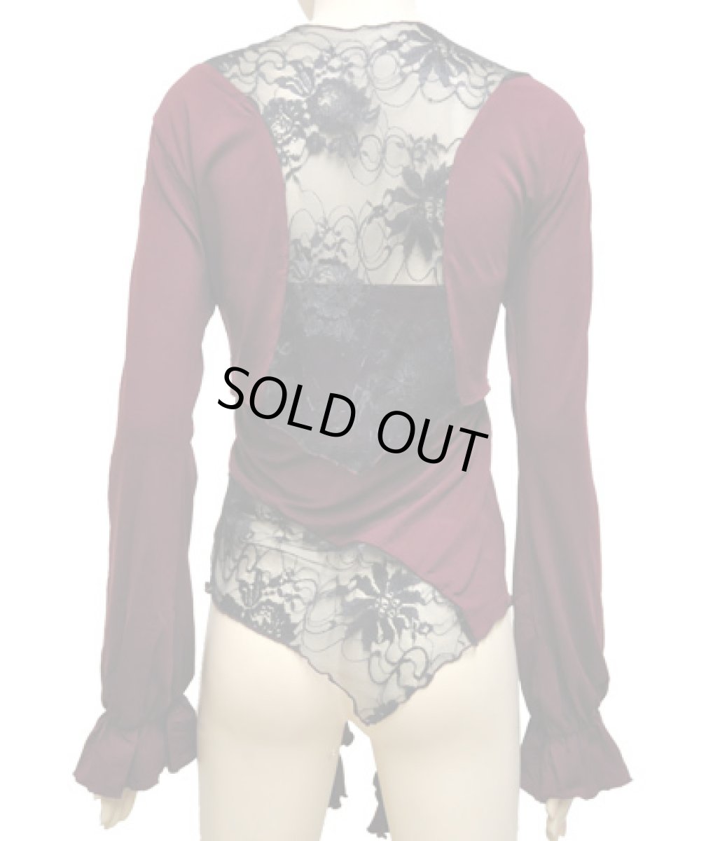 画像3: KAYO - Anime Clothing「2ピース・カーディガントップ/マルーン」 (3)