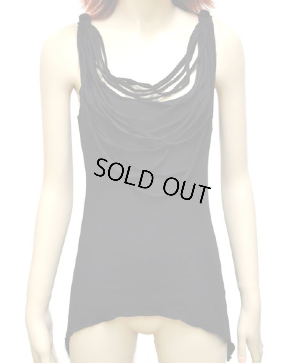 画像2: KAYO - Anime Clothing「ストリング・タンクトップ・ニューエディション/ブラック」 (2)