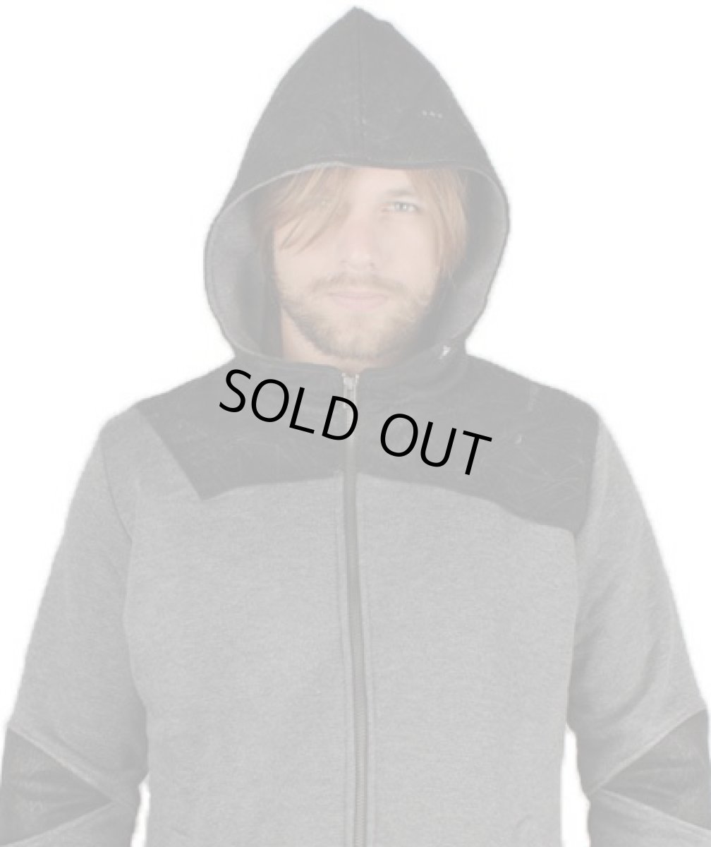 画像4: PLAZMAメンズ・パーカー「Angular / マリンゴ×ブラック」 (4)