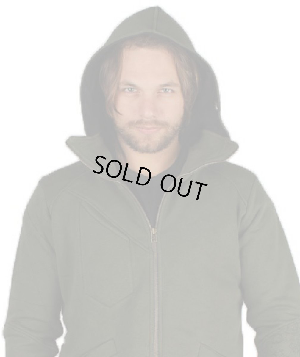 画像2: PLAZMAメンズ・パーカー「Urban / オリーブ」 (2)